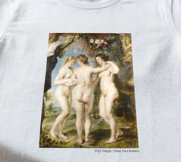 Koszulka z nadrukiem Trzy Gracje Peter Paul Rubens