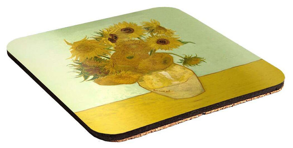Podkładka pod kubek Martwa natura: wazon z piętnastoma słonecznikami Vincent Van Gogh
