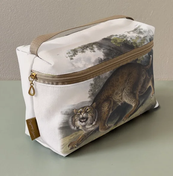 Kosmetyczka kuferek Common American Wildcat James Audubon