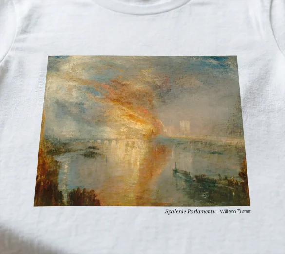 Koszulka z nadrukiem Spalenie Parlamentu William Turner