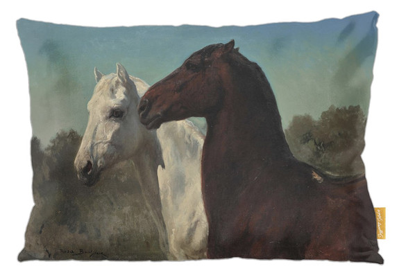 Poduszka Dwa konie Rosa Bonheur