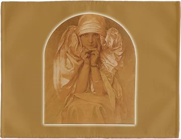 Podkładka na stół Portret córki Artysty – Jarosławy Alfons Mucha