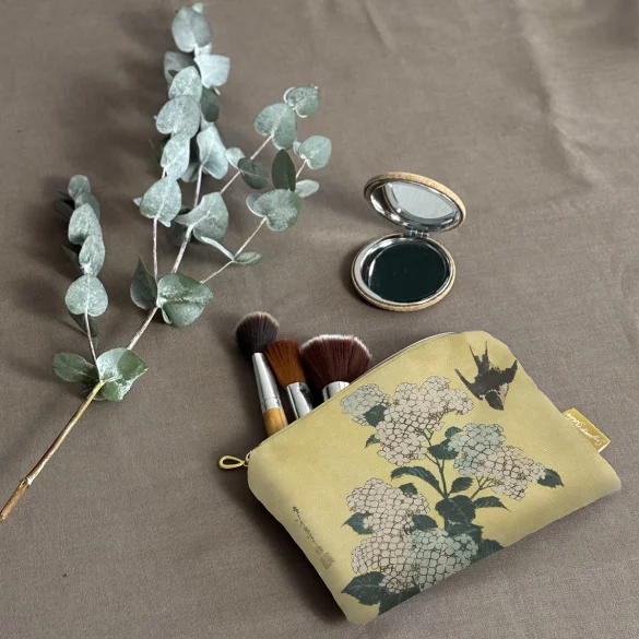 Kosmetyczka mini Hortensja i Jaskółka Katsushika Hokusai