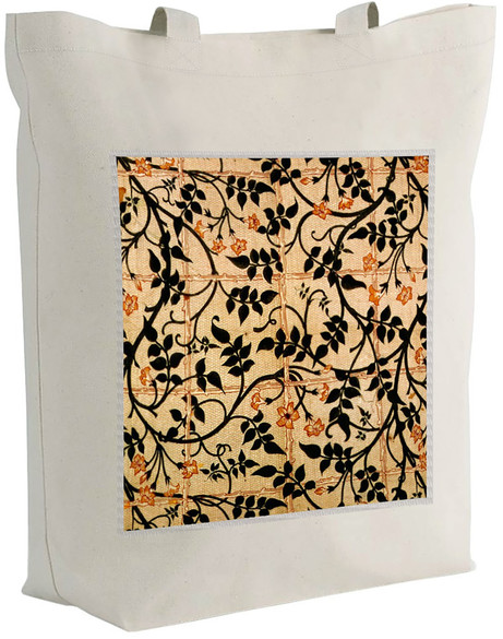 Torba z naszywką Projekt kurtyny jaśminowej William Morris