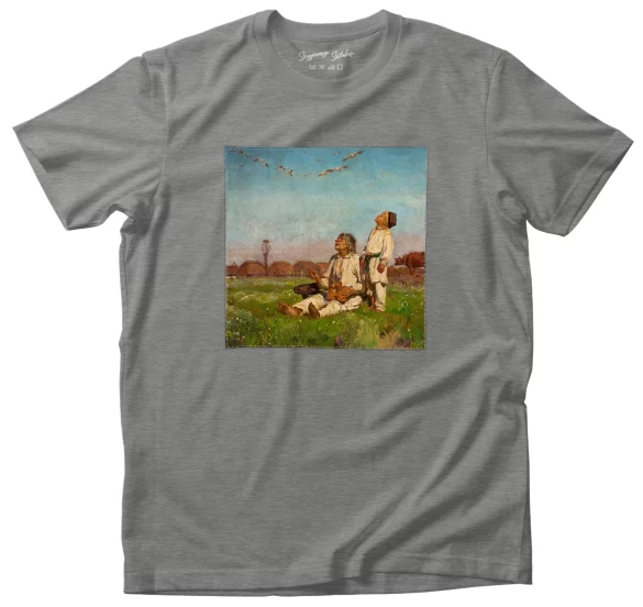 Koszulka z naszywką Bociany Józef Chełmoński