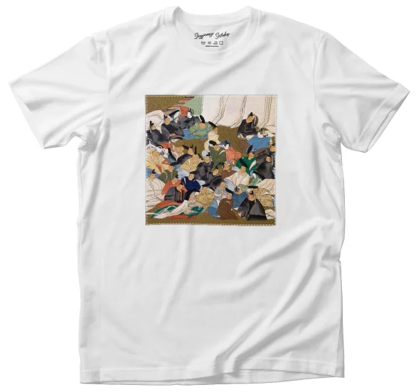 Koszulka z naszywką 36 poetów Ogata Korin