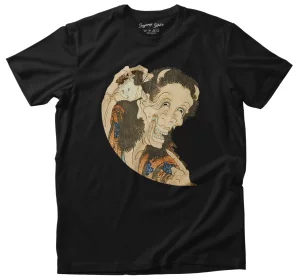 Koszulka Śmiejący się Demon Katsushika Hokusai