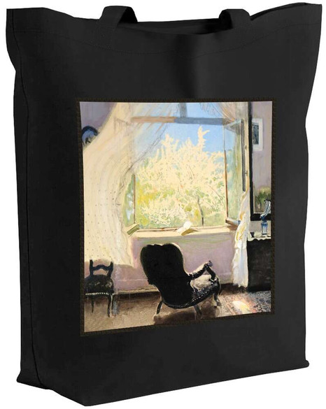Torba z naszywką Wnętrze pracowni artysty Leon Wyczółkowski