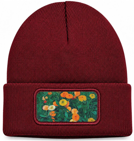 Czapka zimowa Marigolds Koloman Moser – bordowa