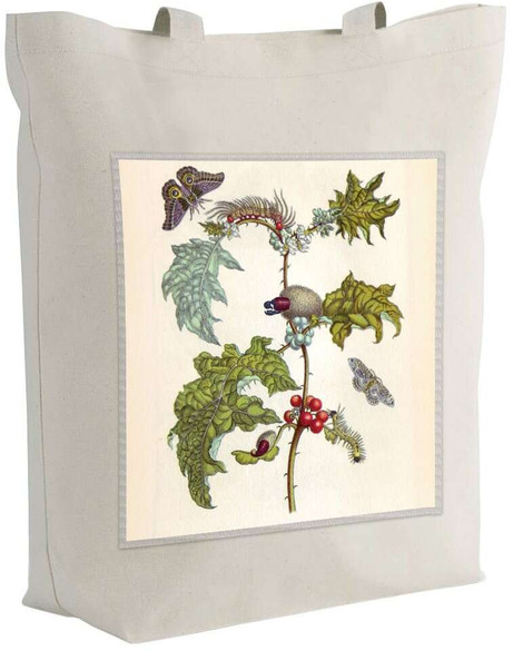 Torba z naszywką Metamorfoza owadów Surinamensium Maria Sibylla Merian