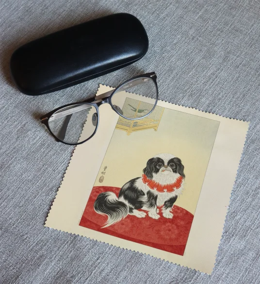 Ściereczka do okularów Pies pekińczyk Ohara Koson