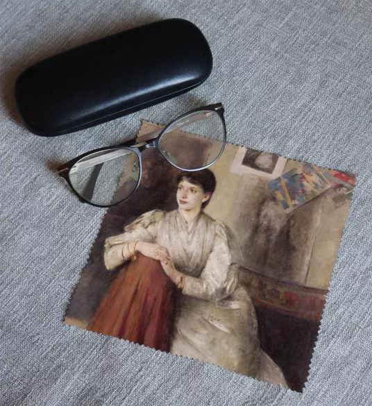 Ściereczka do okularów Portret kobiety w białej sukni Olga Boznańska