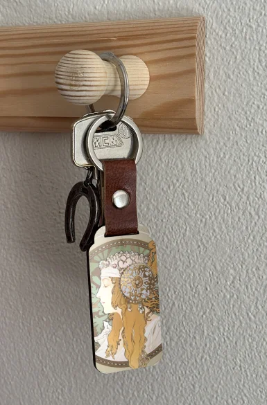 Brelok Bizantyjskie głowy: blondynka Alfons Mucha