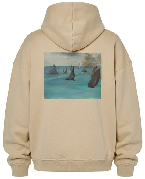 Bluza oversize Widok na morze, spokojna pogoda (Vue de mer, temps calme) Édouard Manet