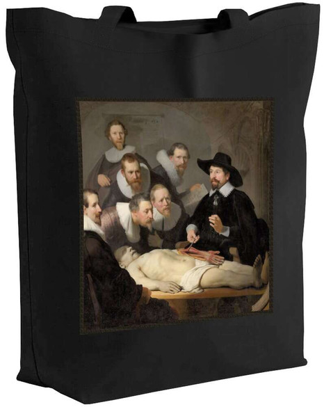 Torba z naszywką Lekcja anatomii doktora Tulpa Rembrandt
