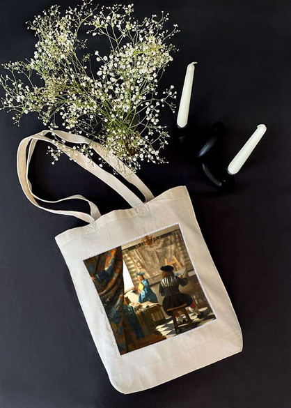 Torba z naszywką Alegoria Malarstwa Jan Vermeer