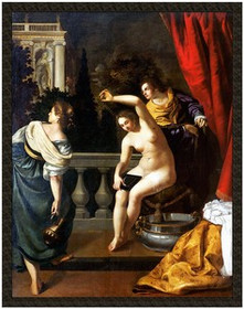 Naszywka Batszeba w swojej kąpieli Artemisia Gentileschi