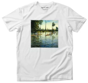 Koszulka z naszywką Rejs łodzią na rzece Yerres Gustave Caillebotte