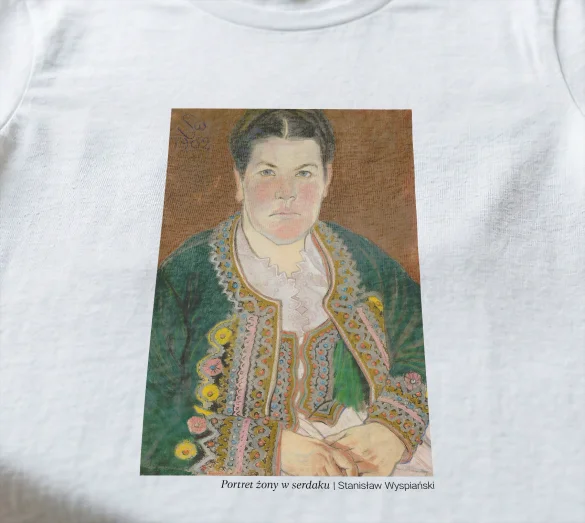 Koszulka z nadrukiem Portret żony w serdaku Stanisław Wyspiański