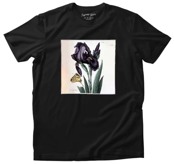 Koszulka z naszywką Irys szerokolistny Maria Sibylla Merian