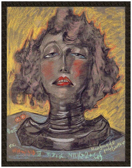 Naszywka Portret Neny Stachurskiej Witkacy