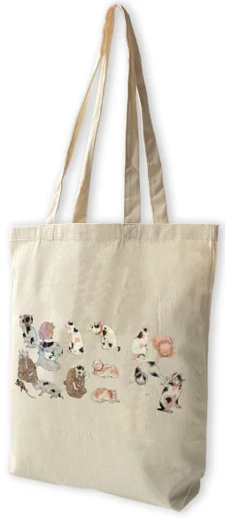 Torba bawełniana Przysłowia Ilustrowane przez Koty Utagawa Kuniyoshi