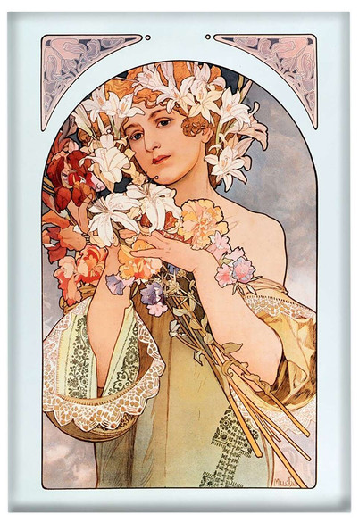 Magnes Kwiat Alfons Mucha