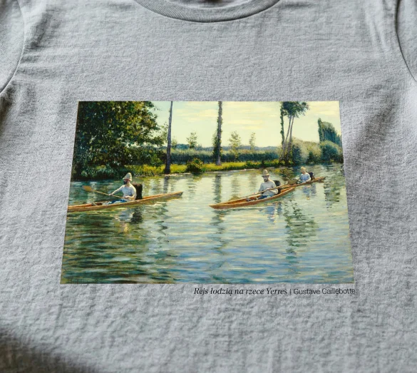 Koszulka z nadrukiem Rejs łodzią na rzece Yerres Gustave Caillebotte