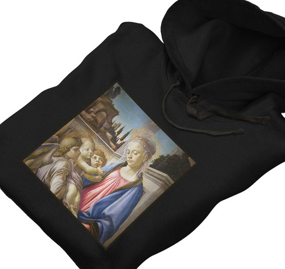 Bluza z naszywką Madonna, dziecko i 2 anioły Sandro Botticelli