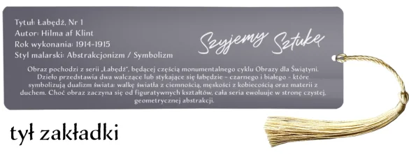 Zakładka do książki Łabędź, Nr 1 Hilma af Klint