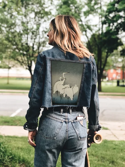 Ekran Grupa czapli Ohara Koson