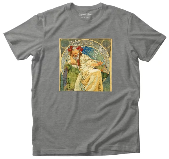 Koszulka z naszywką Princess Hyacinth Alfons Mucha