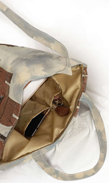 Torba na ramię shopper Uliczka Jan Vermeer