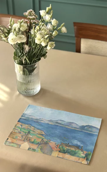 Podkładka na stół Zatoka Marsylii widziana z L​ ​Estaque​ 1885​ Paul Cezanne