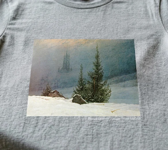 Bluzka damska Pejzaż zimowy Caspar David Friedrich