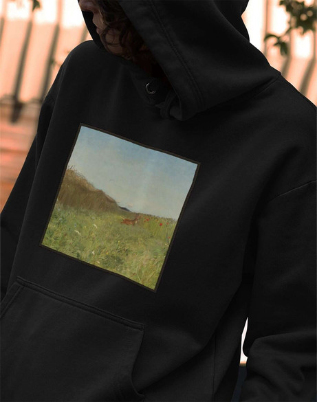 Bluza z naszywką Zając wśród zboża Józef Chełmoński