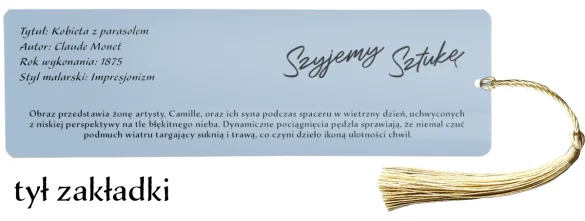 Zakładka do książki Kobieta z parasolem Claude Monet