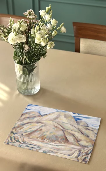 Podkładka na stół Krajobraz nr 3, Kopalnie gotówki, Nowy Meksyk Marsden Hartley