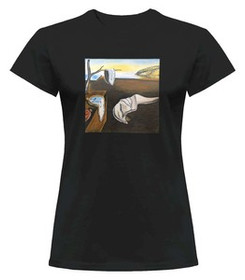 Bluzka damska z naszywką Trwałość pamięci Salvador Dali