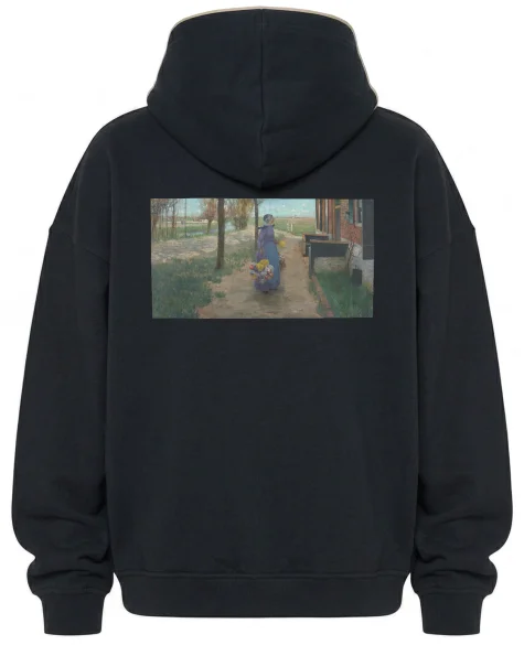 Bluza oversize Kwietna dziewczyna w Holandii George Hitchcock