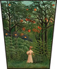 Woman Walking in an Exotic Forest