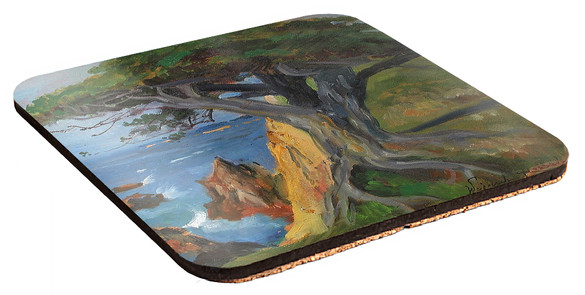 Podkładka pod kubek Pejzaż z Monterey Wojciech Kossak