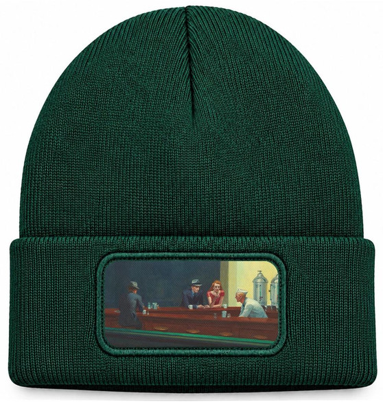 Czapka zimowa Nocne marki Edward Hopper – zielona