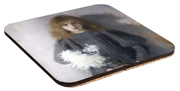 Podkładka pod kubek Dziewczyna z chryzantemami Olga Boznańska