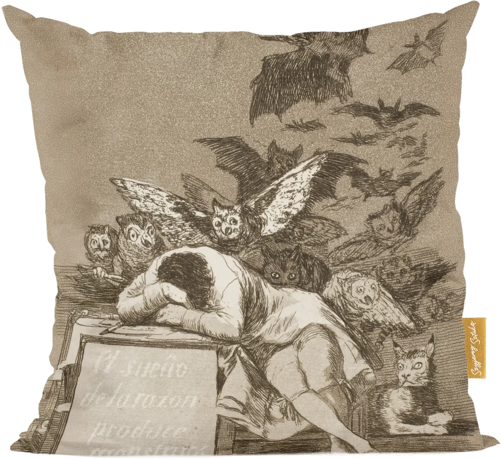 Poduszka Gdy rozum śpi, budzą się demony Francisco Goya