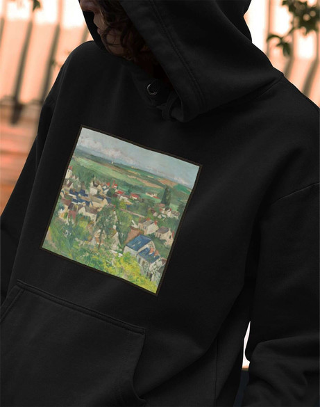 Bluza z naszywką Auvers, widok panoramiczny Paul Cezanne