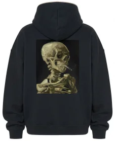 Bluza oversize Czaszka z palącym się papierosem Vincent Van Gogh