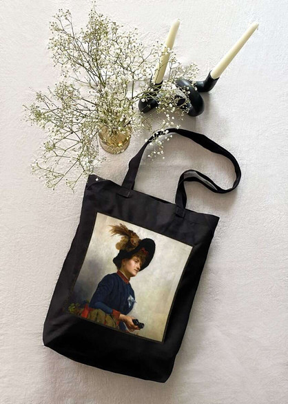 Torba z naszywką Kobieta z lornetką Anna Bilińska-Bohdanowiczowa