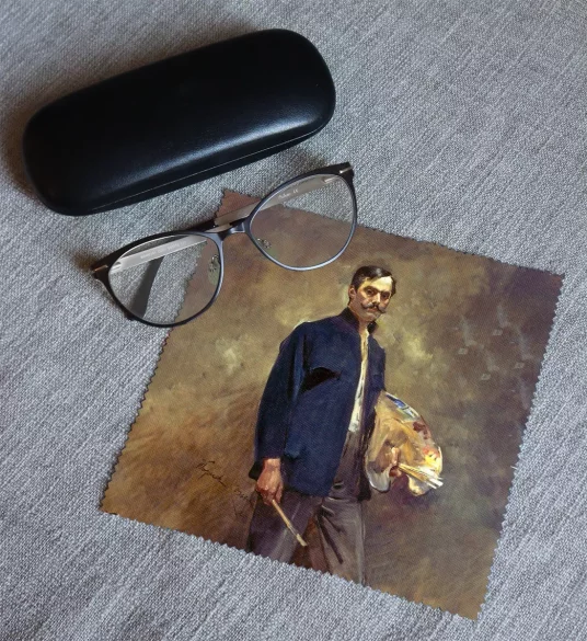 Ściereczka do okularów Portret własny z paletą Wojciech Kossak