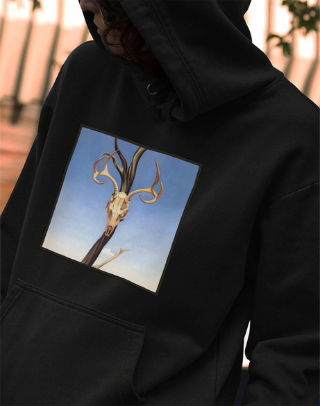 Bluza z naszywką Czaszka jelenia Georgia O’Keeffe